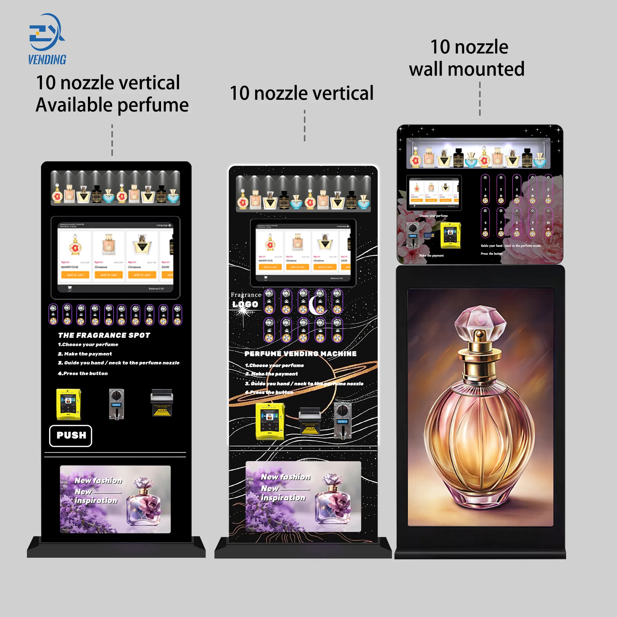 Custom Wall-Mounted Mini Perfume Vending Machine for Easy Access