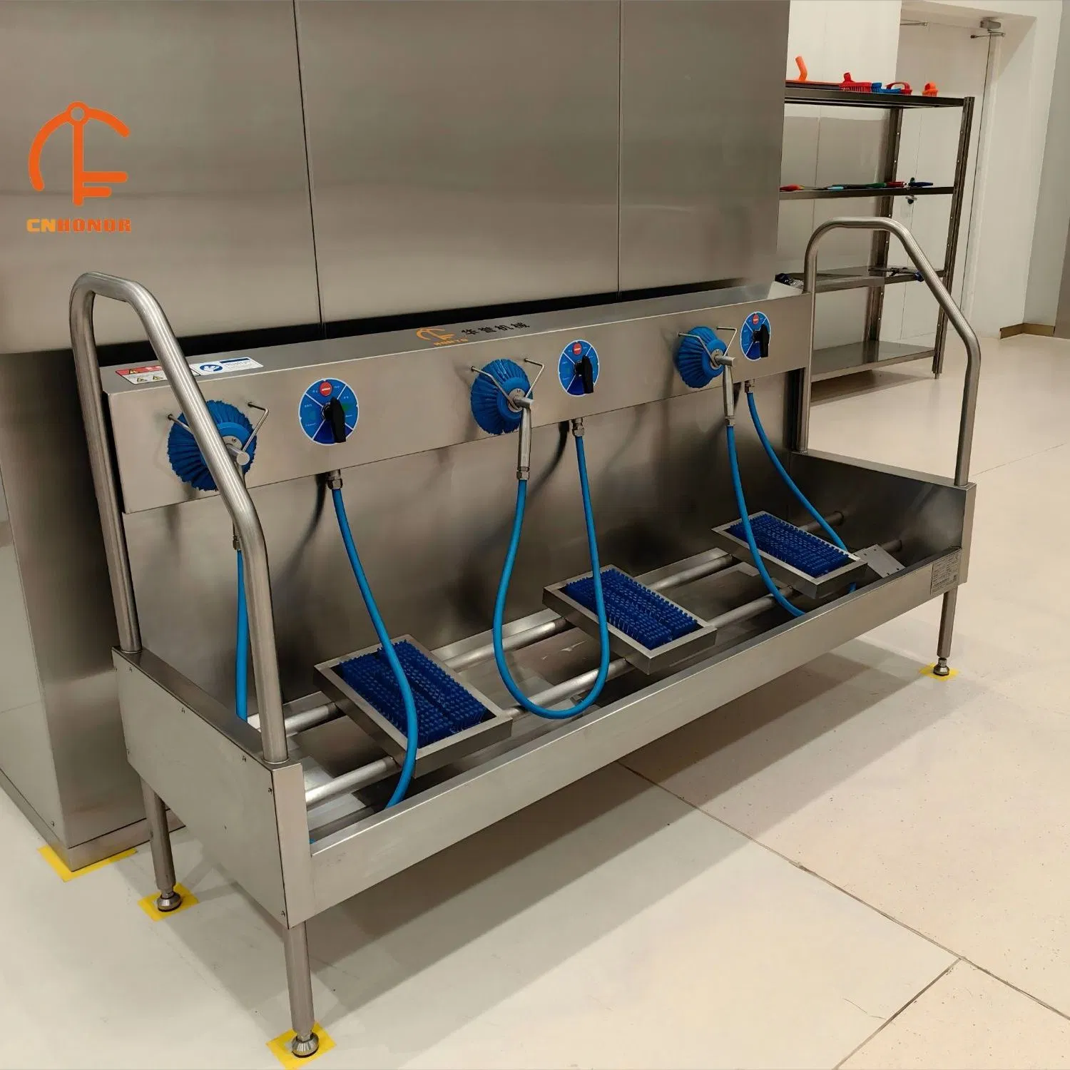 Durable Industrial Boot Washing Equipment for Meat Processing Plant Safety
