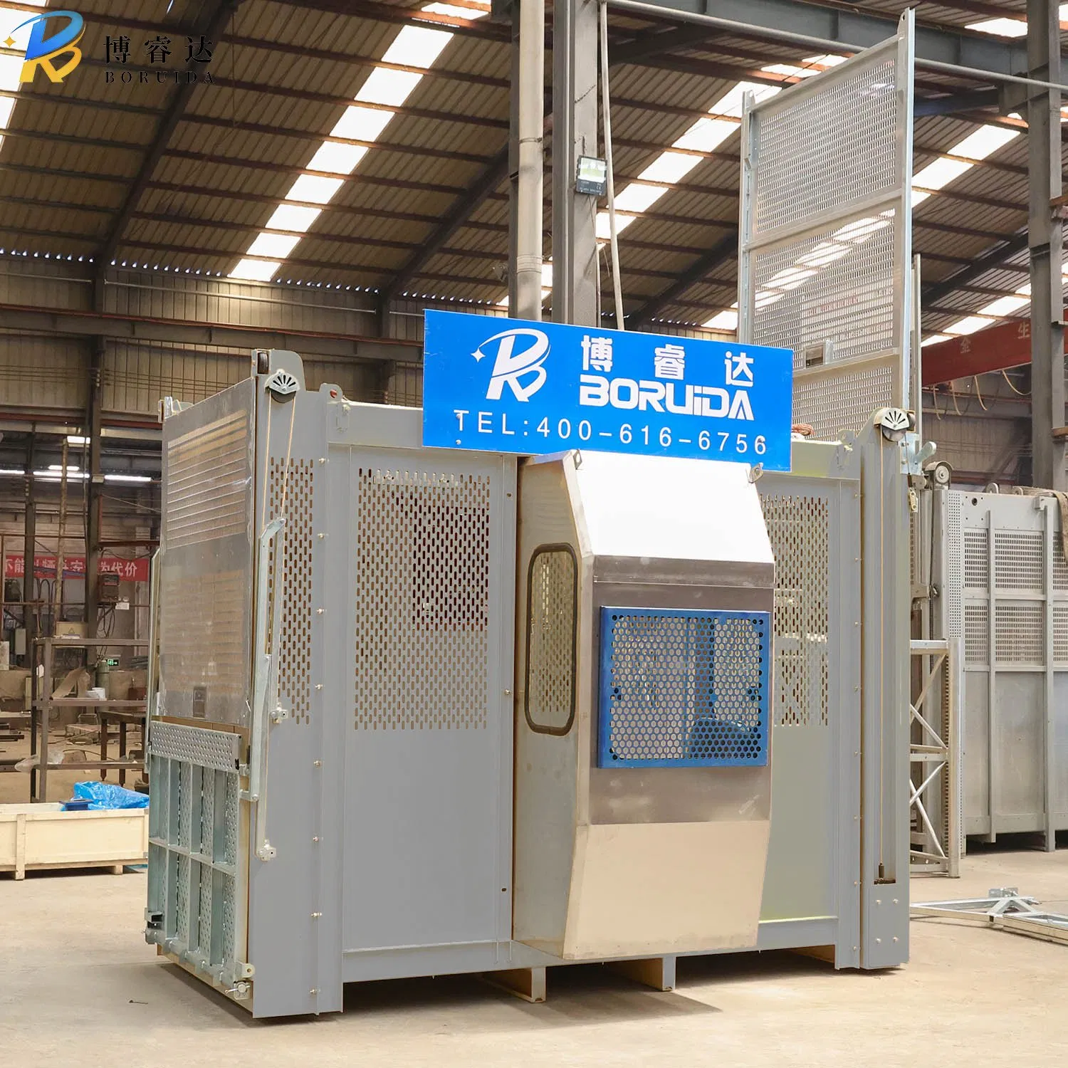 Twin Cage Construction Site Elevator 0-60 M/Min Sc200/200 2 Ton Lifting Equipment