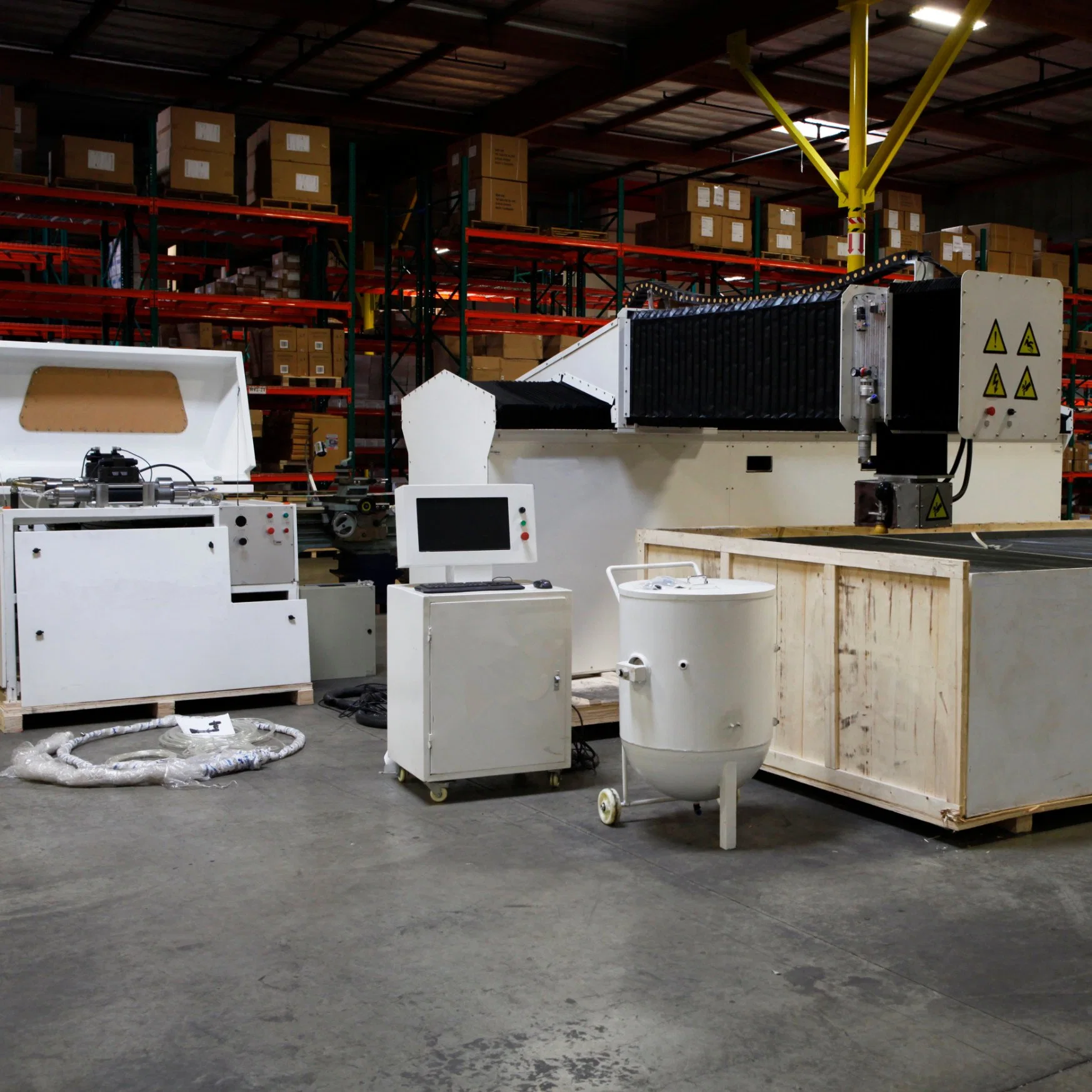 CNC Water Jet Cutting Machine for Marble and Steel Cutting