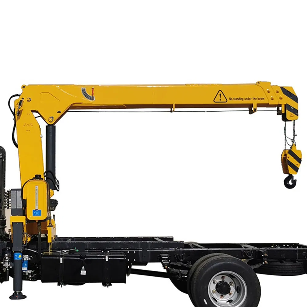 for Sale 3.2 Ton Telescopic Stiff Boom Truck Mounted Crane for Construction Site Lifting Equipment