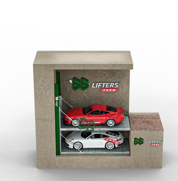 Hydraulic pit lifting type mechanical car lift vehicle parking equipment