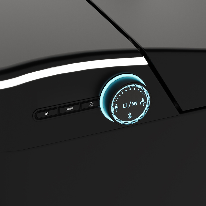 New Design Warm Heating Ceramic Automatic Wc Electronic Control Intelligent Black Smart Toilet