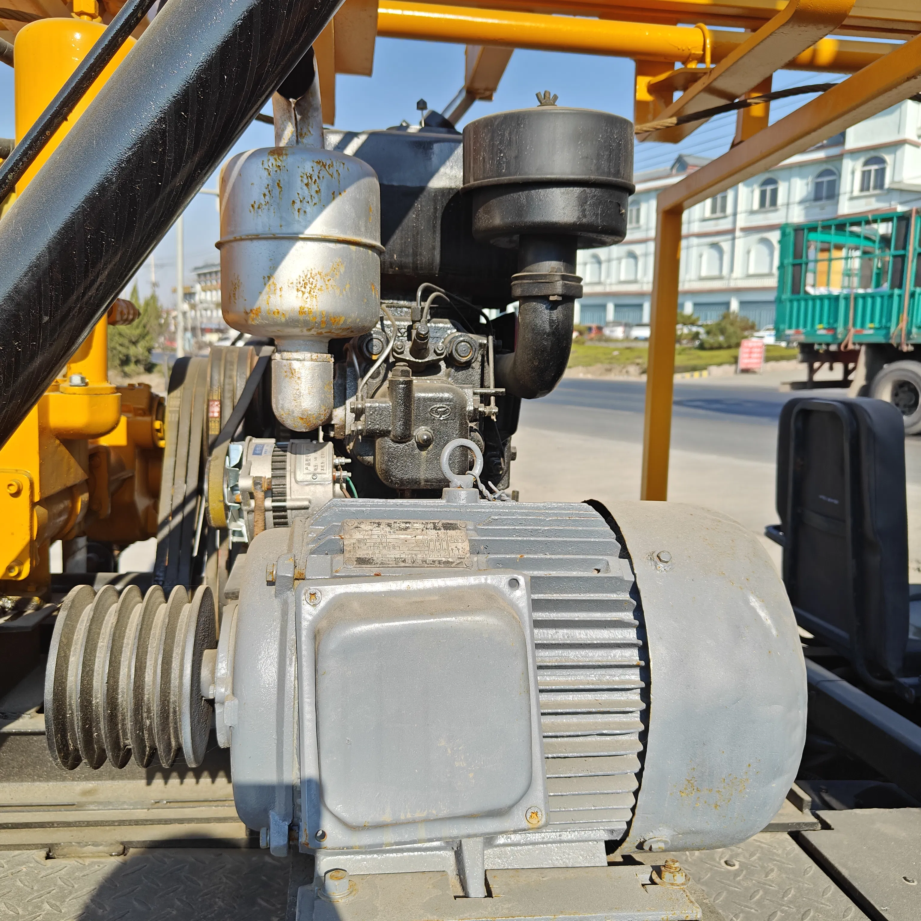 Three-Wheel Mounted Water Well Drill Used Equipment High Mobility