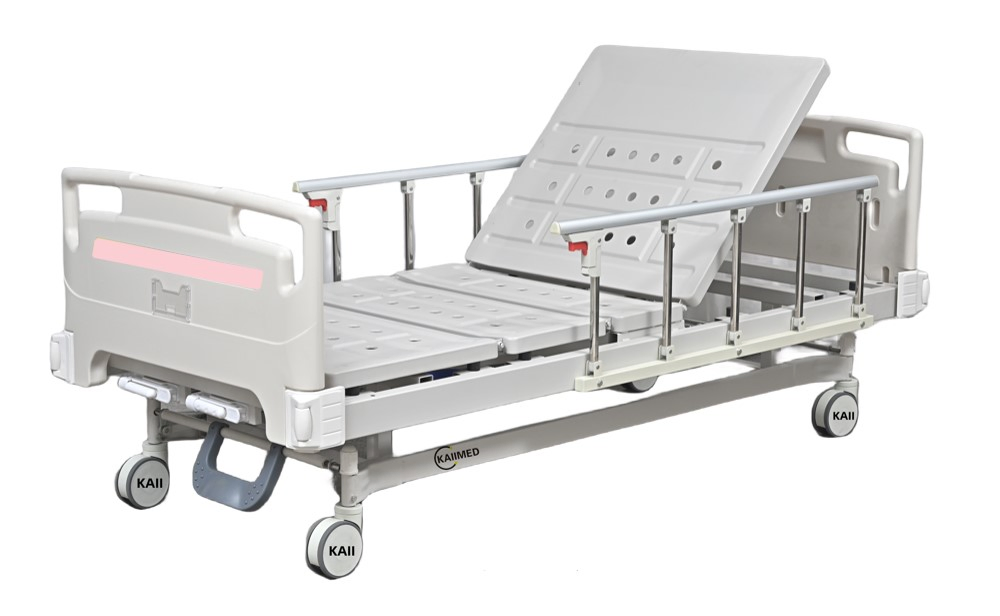 Medical Equipment: Three-Crank Hospital Bed for Patients with Adjustable Functions
