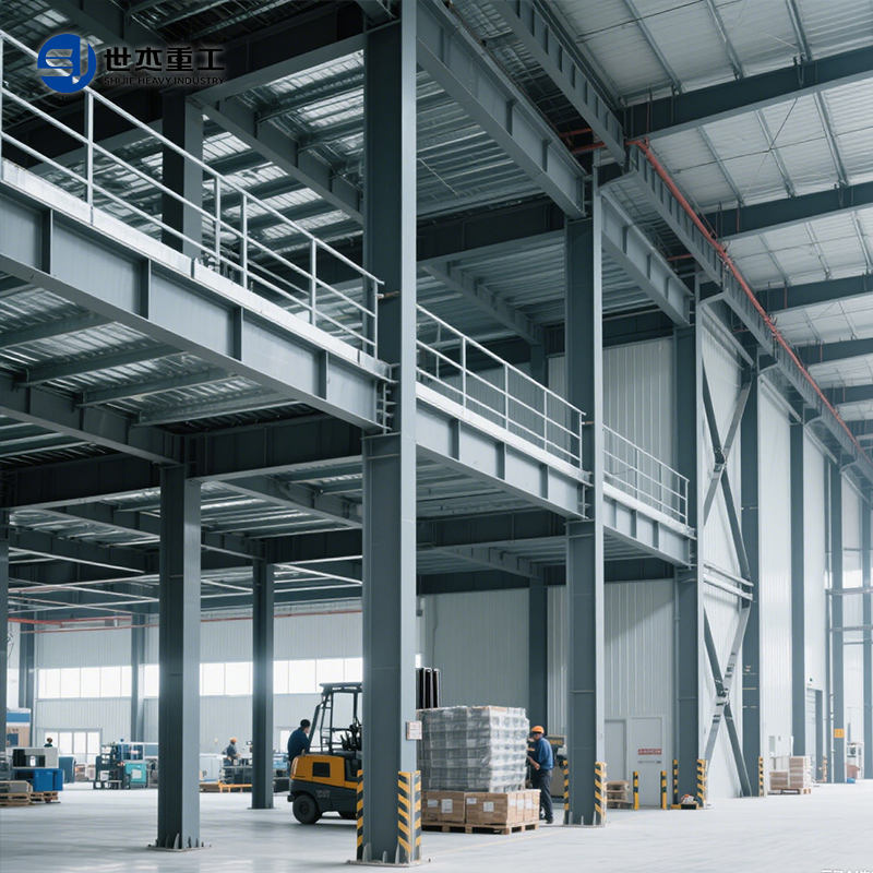 Maintenance System &amp; Prefab Modular Metal Mezzanine Platform Customizable Warehouse Steel Mezzanine Floor System Supplier