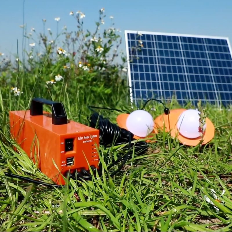 Alltop Multi Solar Panel Charging Power Emergency Porteble Solar Home System Multifunction Solar Power Energy Kit System Solar Light System for Lighting Camping