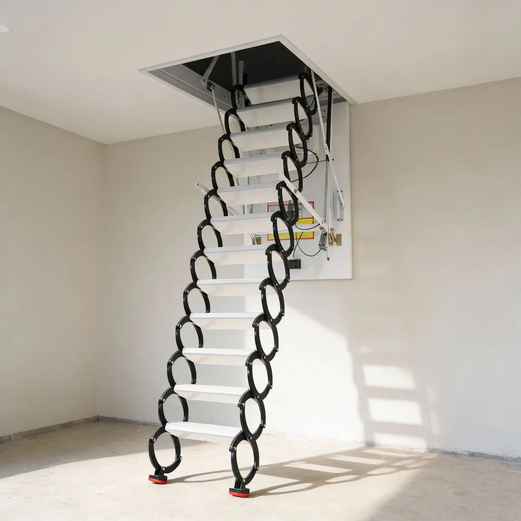 Electric Telescopic Stair System for Easy Attic Access