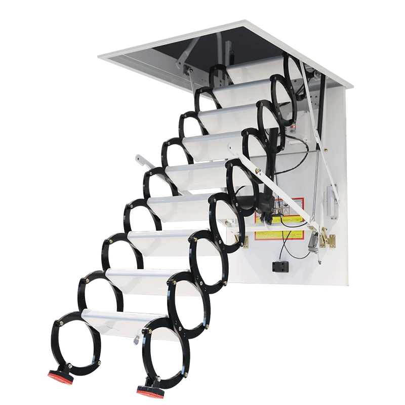 Electric Telescopic Stair System for Easy Attic Access