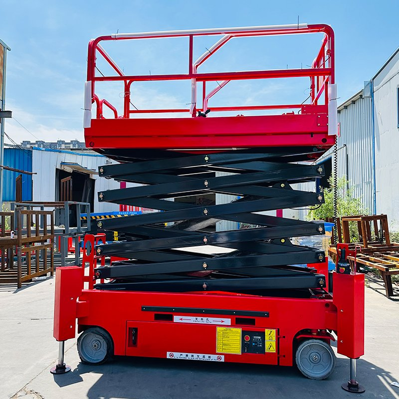 300 500 Kg Full Electric Mobile Folded Platform Portable Hydraulic Scissor Lifting Equipment for Narrow Space