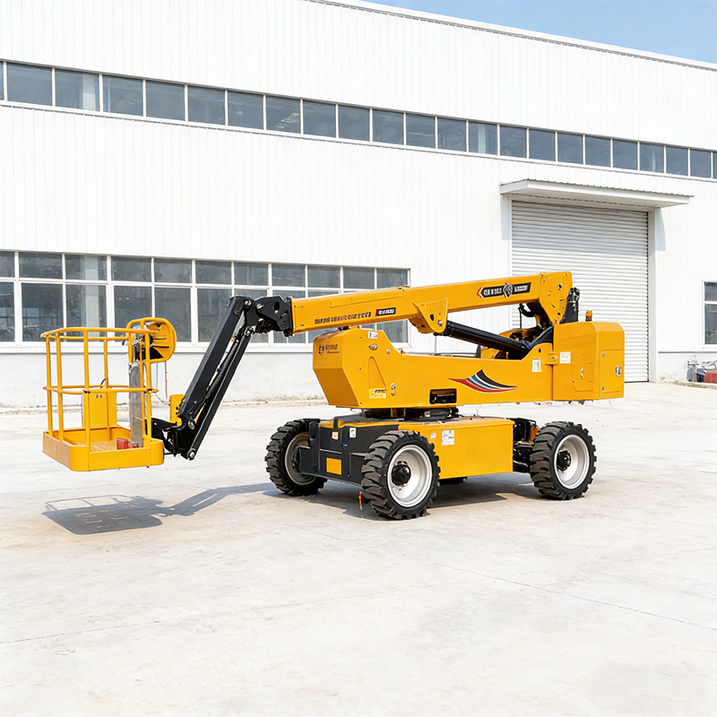 Versatile 12m Self-Propelled Aerial Platform for Warehouse Maintenance