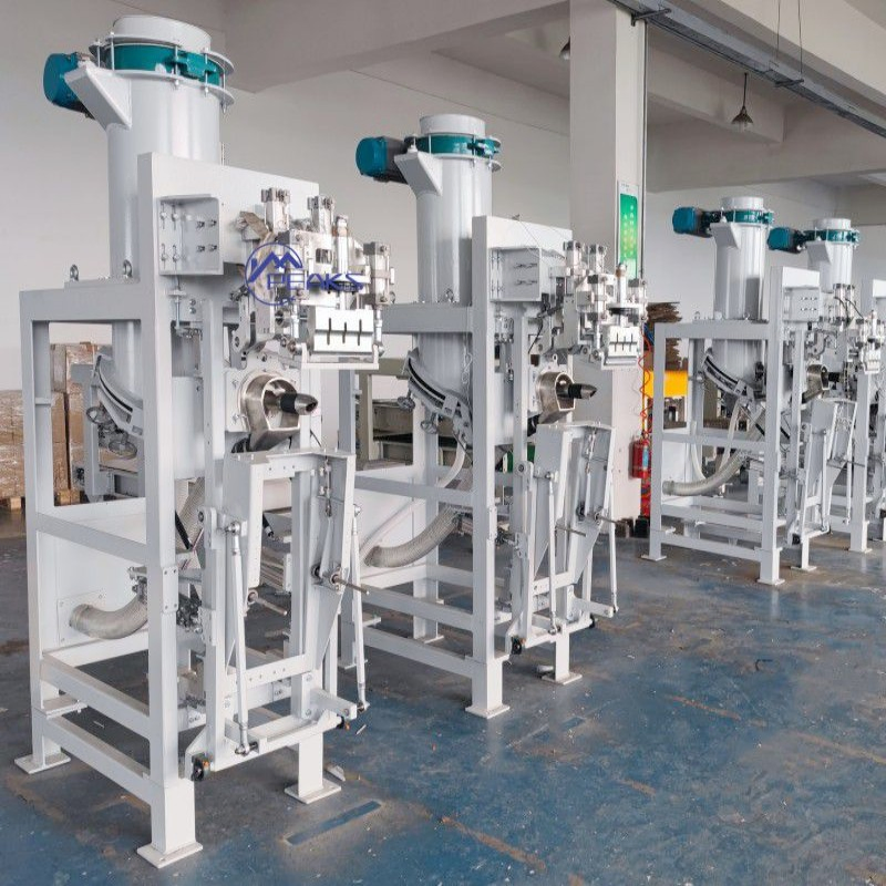 High Accuracy Semi-Automatic Seed 25kg Valve Bag Filler Touch Screen Control Packing Equipment