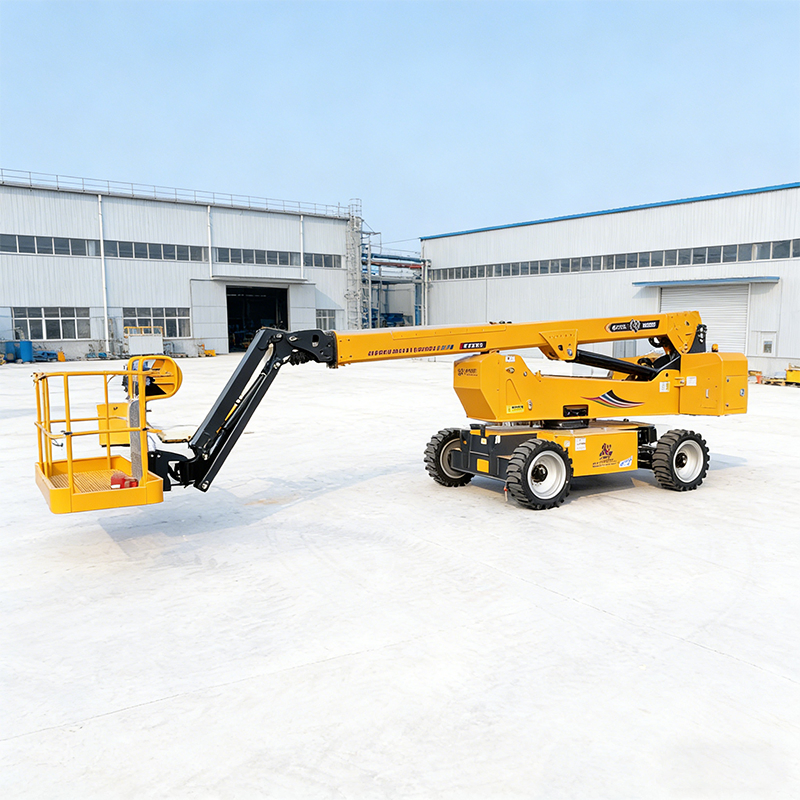 Versatile 12m Self-Propelled Aerial Platform for Warehouse Maintenance
