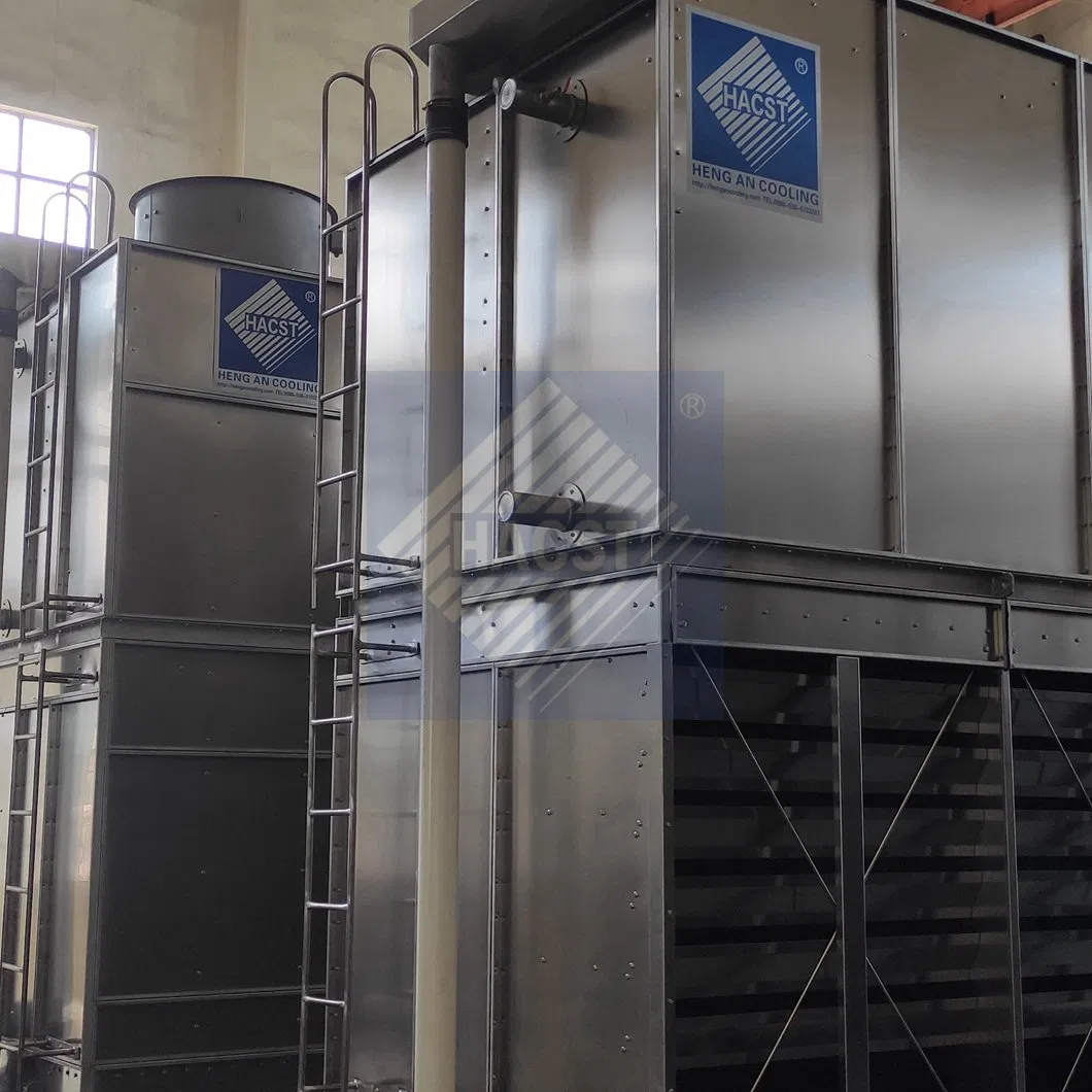 Closed Loop Cross Flow 60cbm Stainless Steel Coil Evaporative Water Cooling Tower System