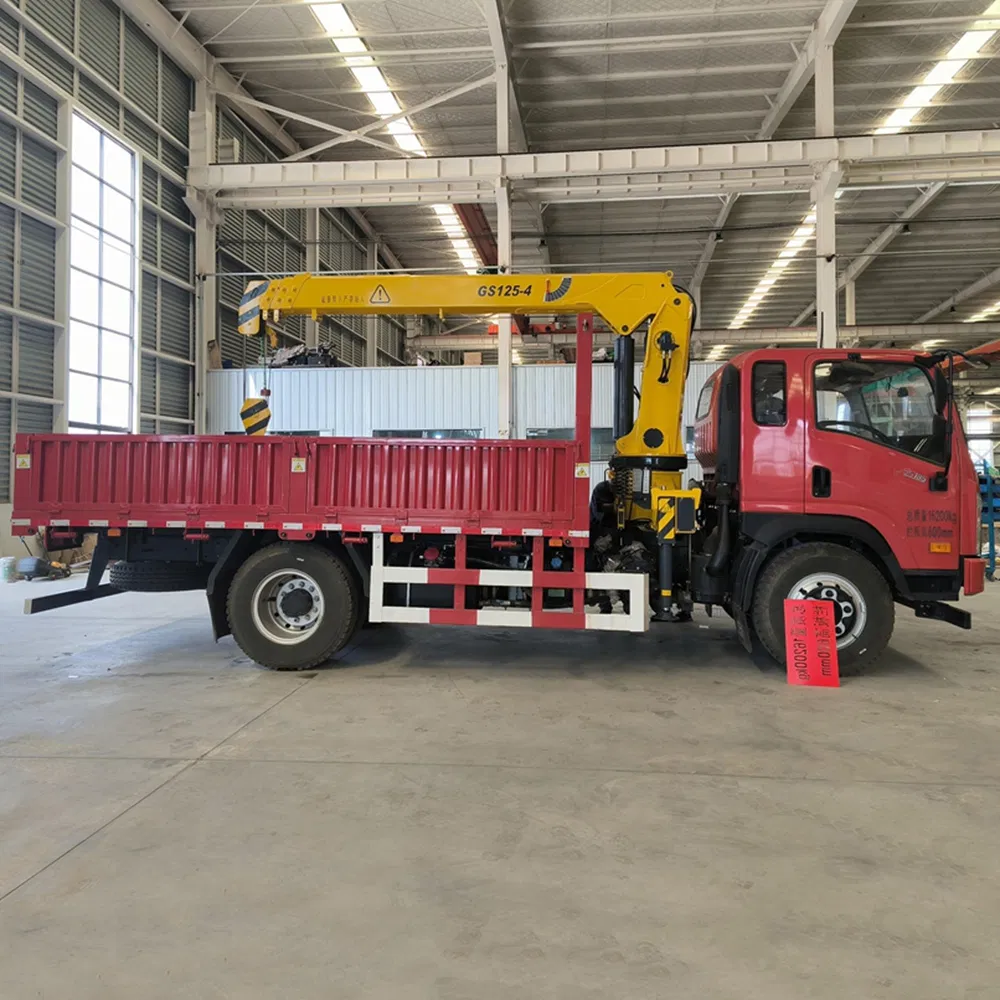 for Sale 3.2 Ton Telescopic Stiff Boom Truck Mounted Crane for Construction Site Lifting Equipment