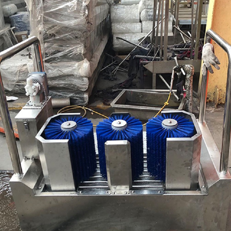 Durable Industrial Boot Washing Equipment for Meat Processing Plant Safety