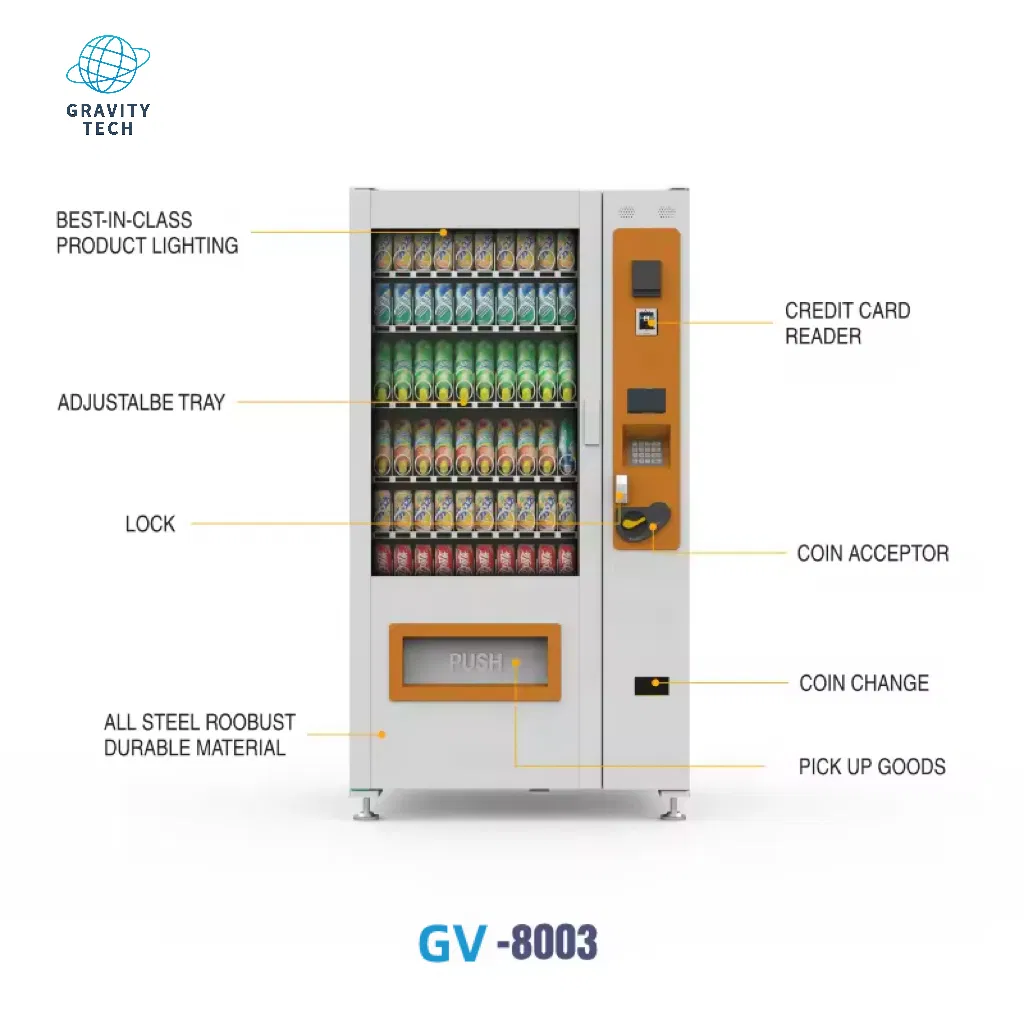 Smart Snack Vending Machine for School with Card Reader System
