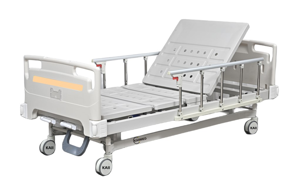 Medical Equipment: Three-Crank Hospital Bed for Patients with Adjustable Functions