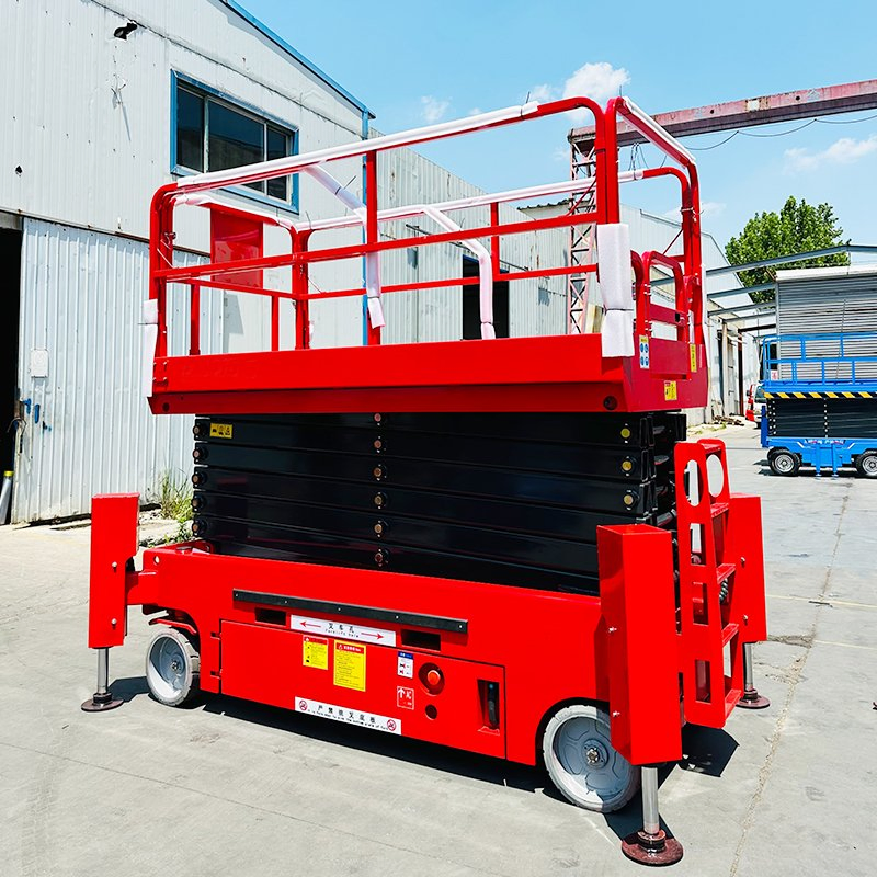 300 500 Kg Full Electric Mobile Folded Platform Portable Hydraulic Scissor Lifting Equipment for Narrow Space