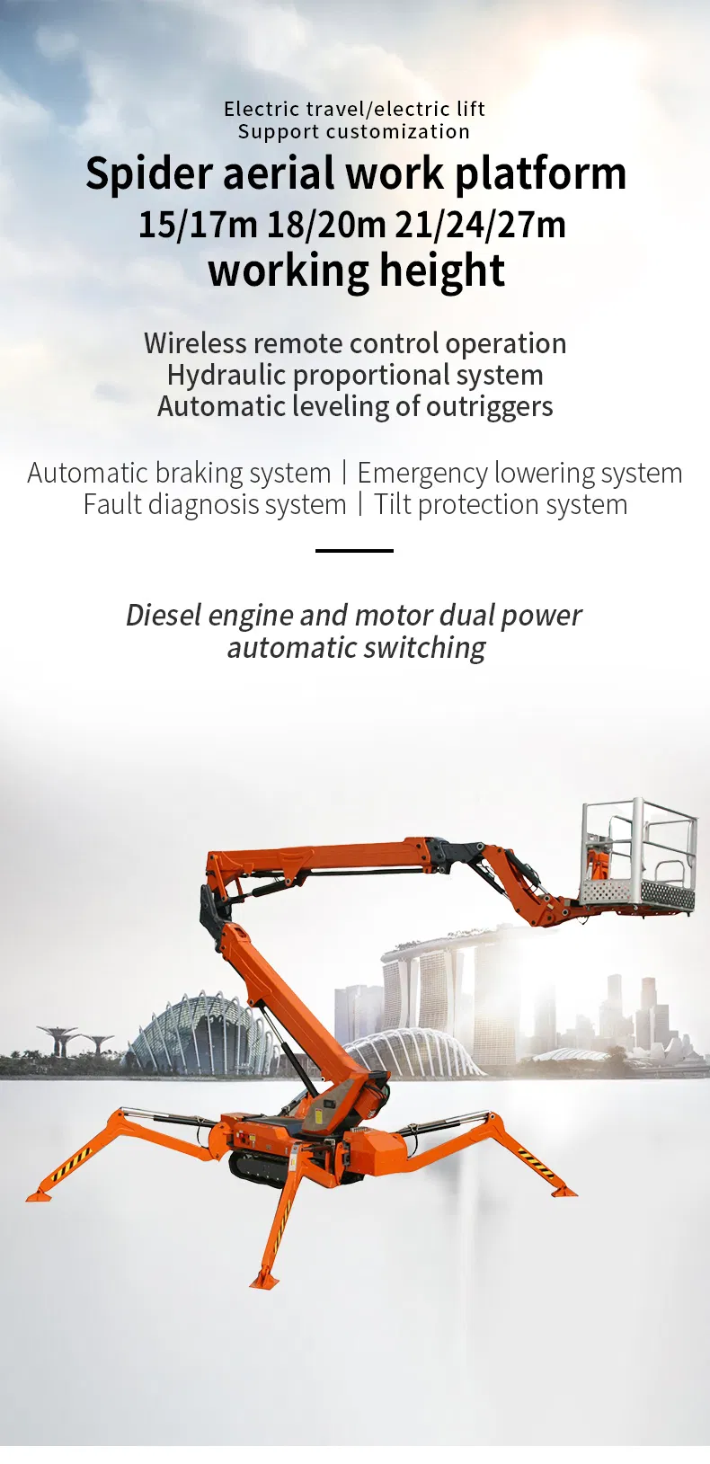 Spider Lift Features