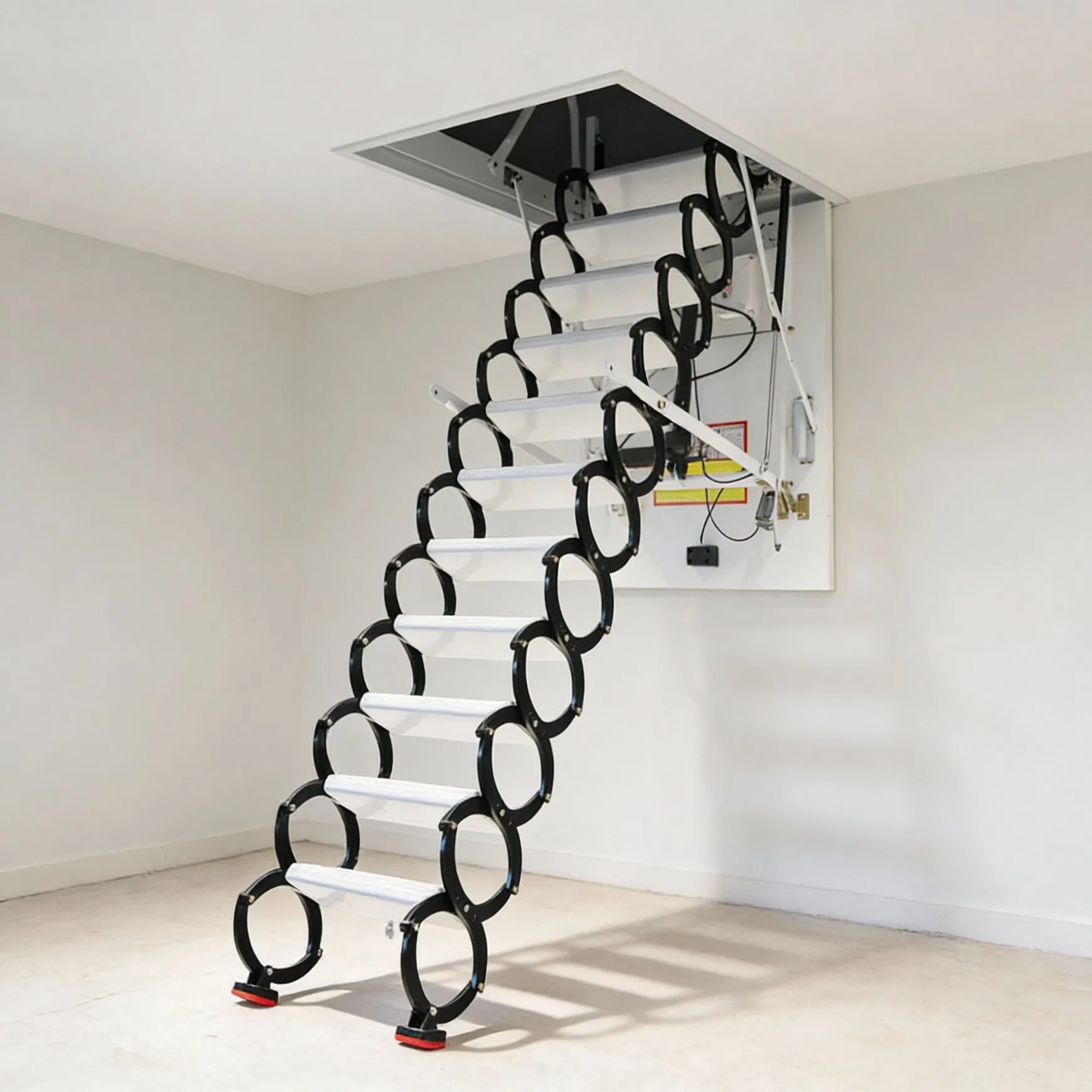 Electric Telescopic Stair System for Easy Attic Access