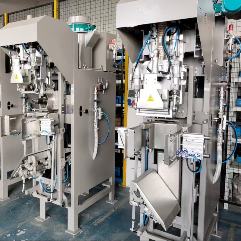 High Accuracy Semi-Automatic Seed 25kg Valve Bag Filler Touch Screen Control Packing Equipment