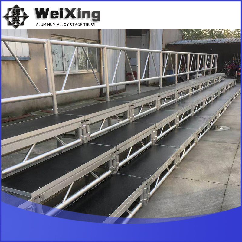 Premium Lightweight Aluminum Event Stage with Easy Access Steps