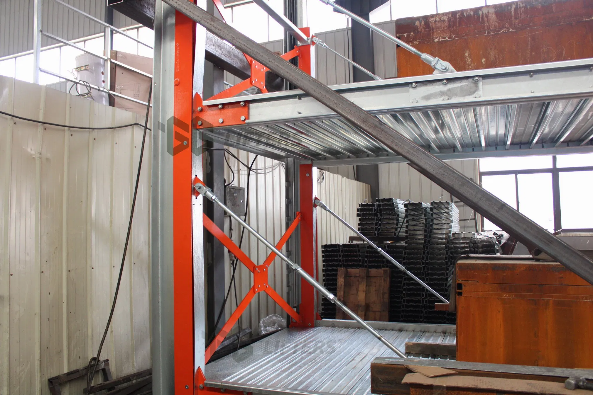 Hydraulic pit lifting type mechanical car lift vehicle parking equipment