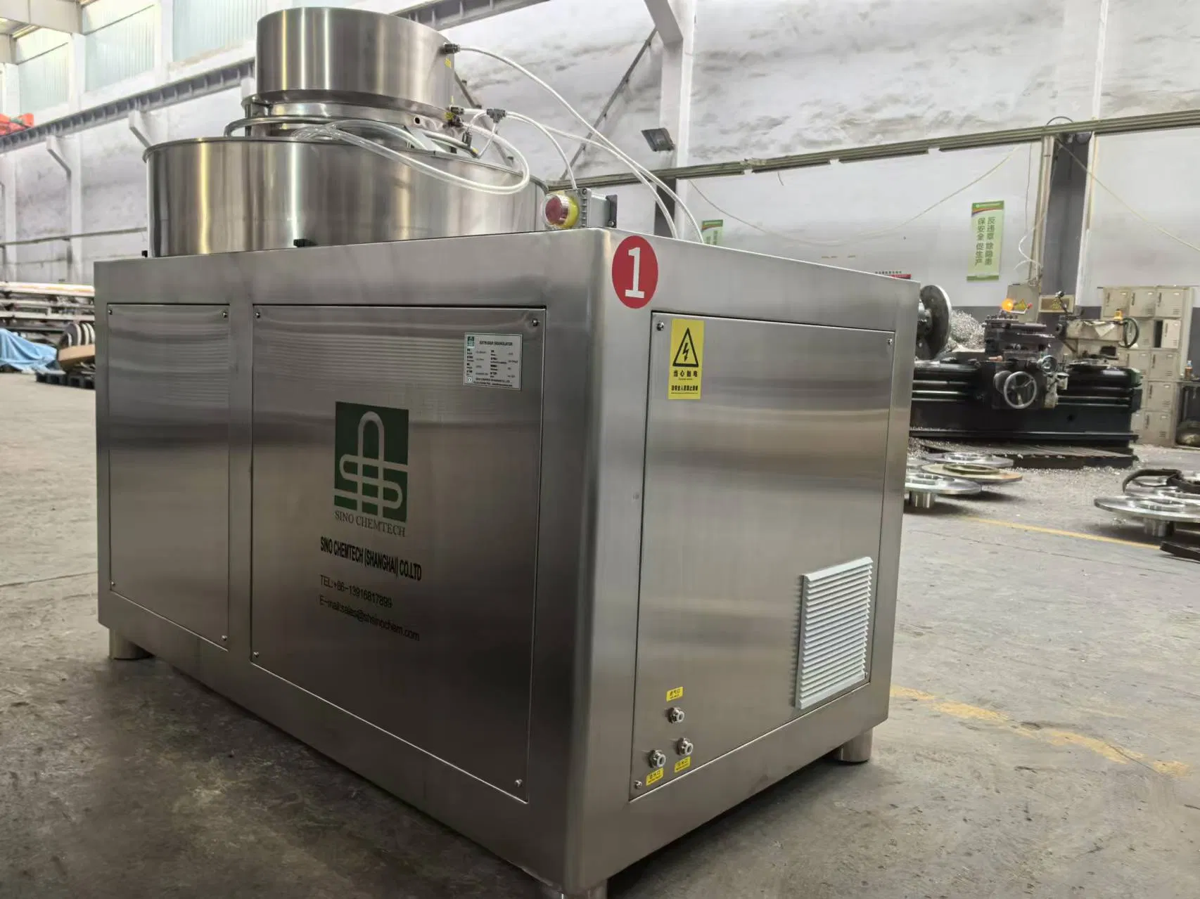Easy Open Maintenance Hatches Industrial Granulation Machine for Resin Processing Facilities