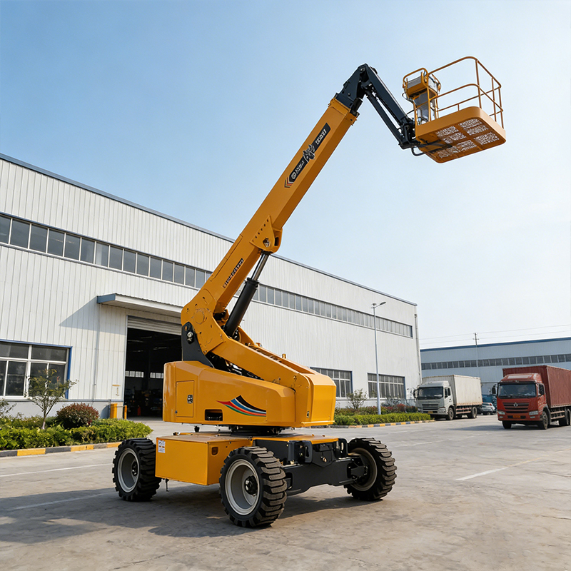 12m Self-Propelled Aerial Work Platform for Efficient Warehouse Maintenance