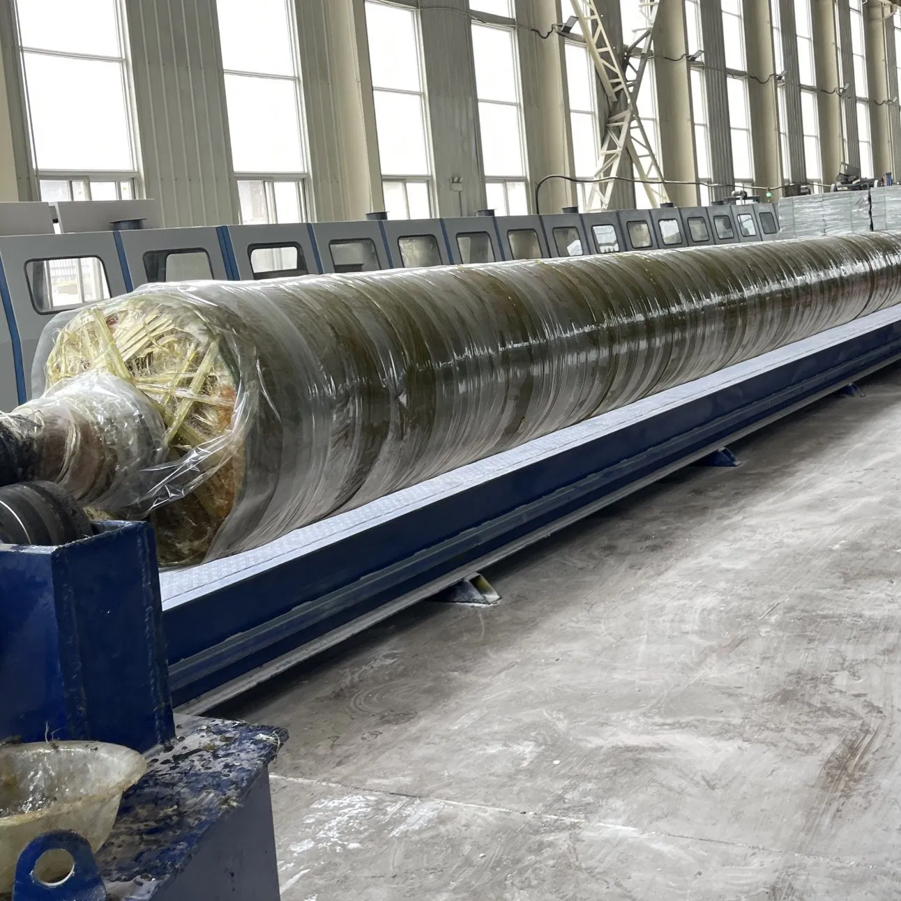 Filament Winding Equipment -Production of High-Strength FRP GRP Pole for Public Facility