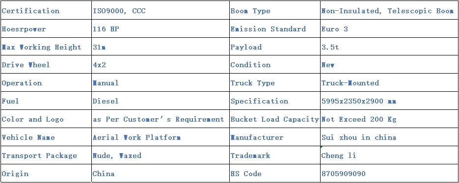 Jmc 32m Mobile Aerial Work Platform
