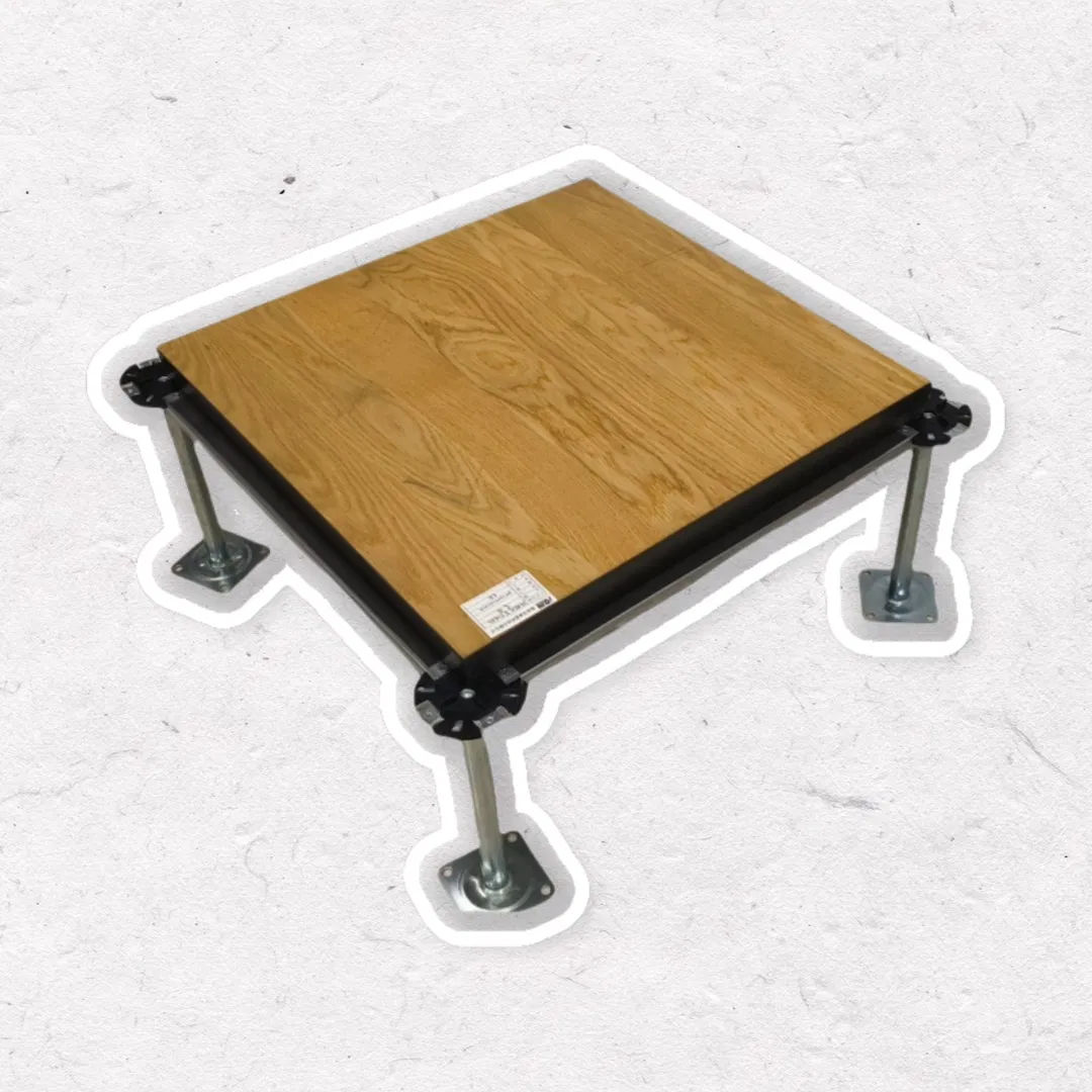Lingding Rubber-Coated HDF Raised Floor System for Enhanced Durability and Safety