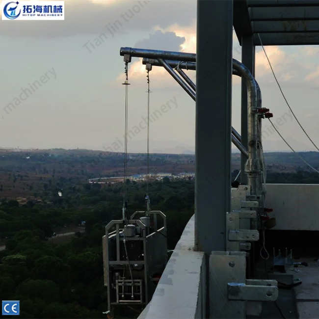 Mounted in Parapet Davit System Gondola Bmu Facade Cleaning System