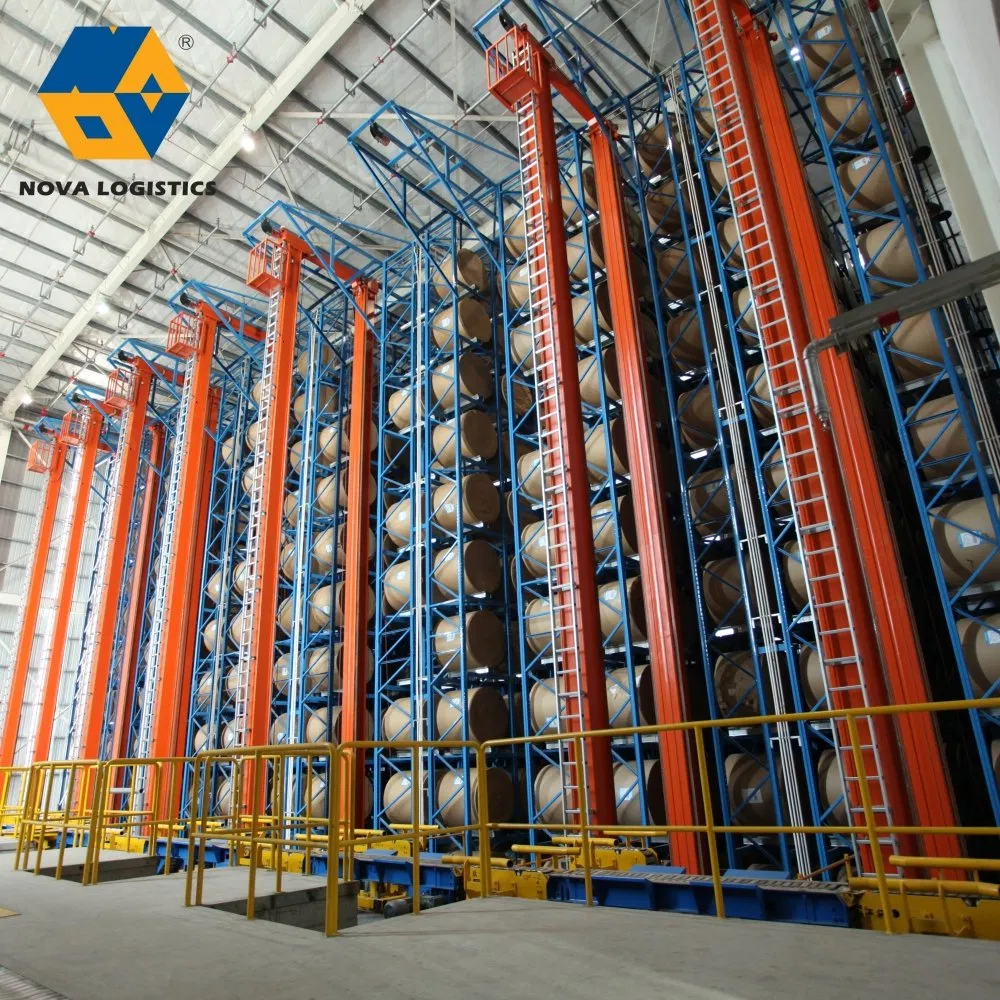 High Quality Durable Smart Double Deep Pallet Stacker Crane Asrs Rack System Industrial Automated Storage Retrieval Racking System for Warehouse Storage