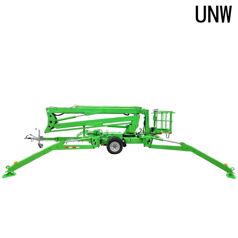 Hot Sale 16m Manlift New Trailer Mounted Articulated Cherry Picker Aerial Work Platform Farm