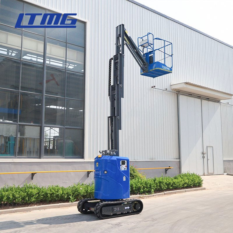 Work Platform Crawler Track Boom Lift Crawler Vertical Mast Lift for Warehouse Maintenance Work