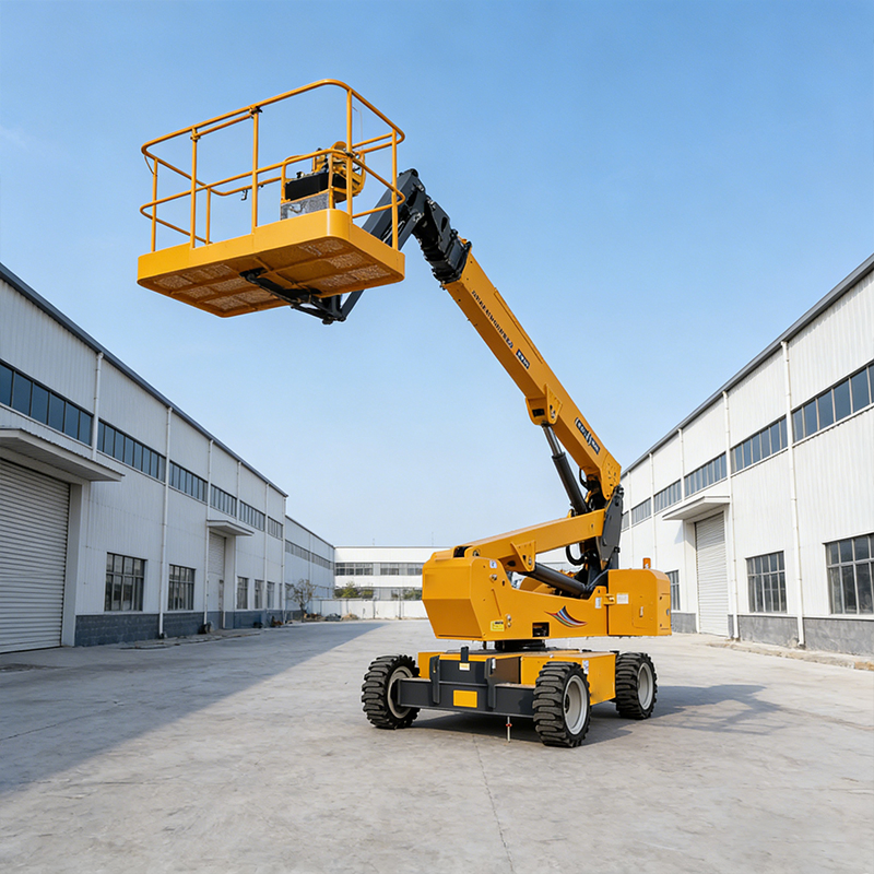 12m Self-Propelled Aerial Work Platform for Efficient Warehouse Maintenance