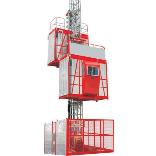 Outdoor Building Site Double Cage Sc200 Construction Elevator Lifting Equipment