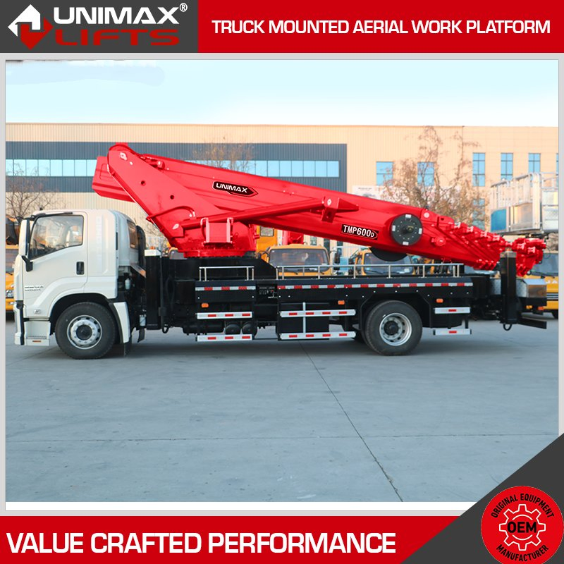 Innovative Haulotte Genie Jlg Tadano Dinolift Elliott 20m 30m 35m 40m 45m 60m Mobile Work Platform Truck Mounted Lift Aerial Boom Truck Elevated Work Platform