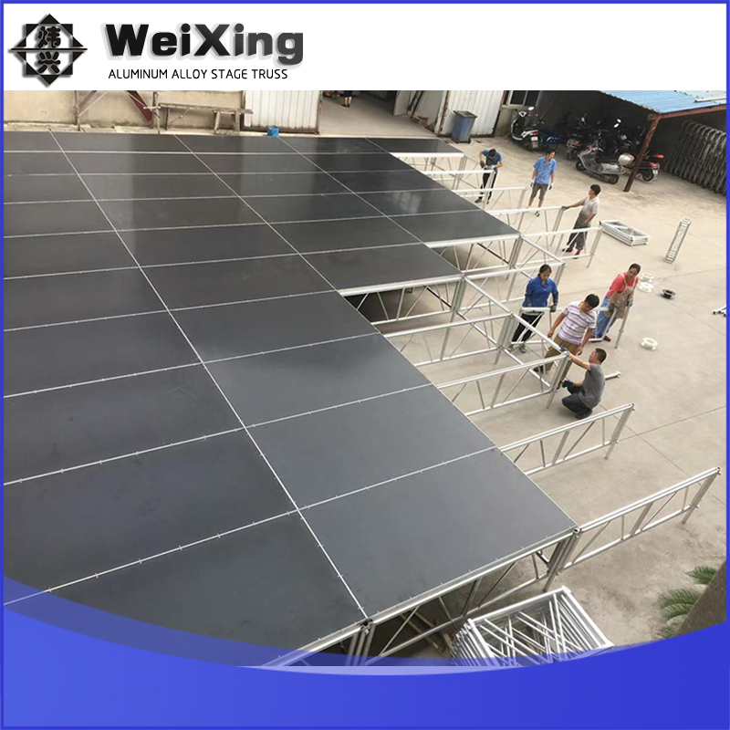 Premium Lightweight Aluminum Event Stage with Easy Access Steps
