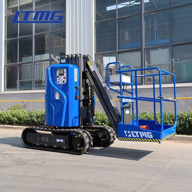 Work Platform Crawler Track Boom Lift Crawler Vertical Mast Lift for Warehouse Maintenance Work