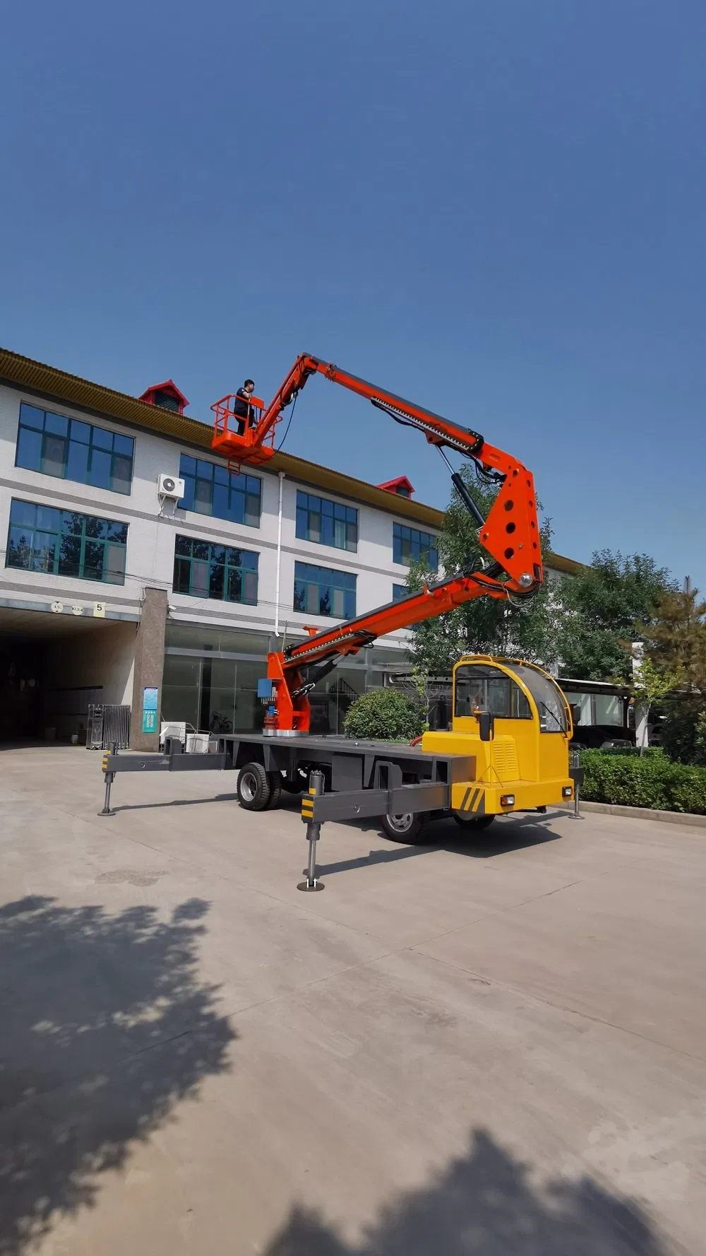 8-20 M 250kg Towable Telescopic Articulating Boom Electric Hydraulic Spider Lift