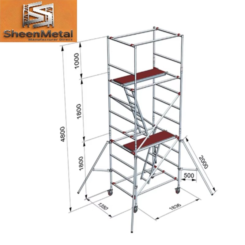 European Layher Facade Steel Scaffolding System for Construction Use