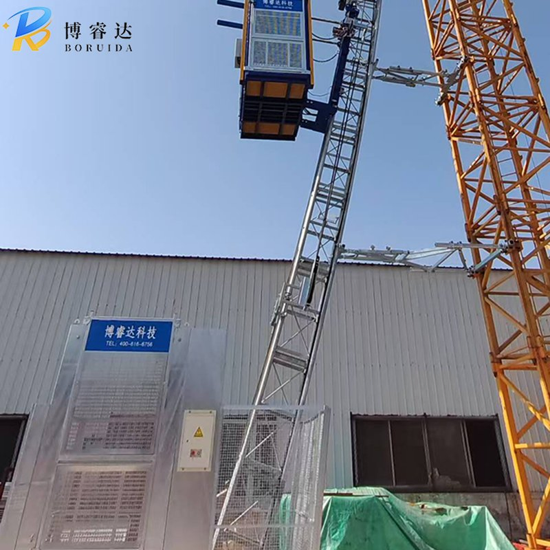Stable and Secure Construction Site Elevator 0-50 M/Min Sc200/200 2 Ton Lifting Equipment