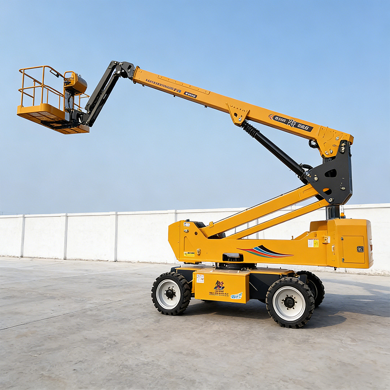 Versatile 12m Self-Propelled Aerial Platform for Warehouse Maintenance