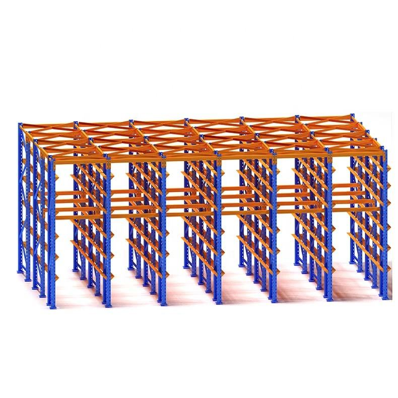 Industrial Warehouse Drive in Pallet Racking System Direct Access Fast Rotation