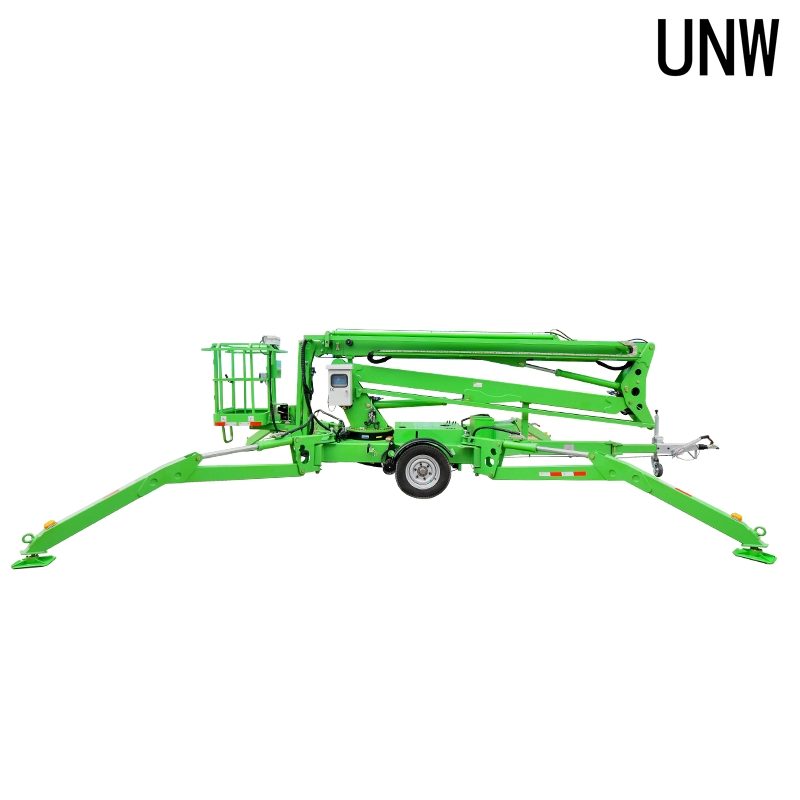 Hot Sale 16m Manlift New Trailer Mounted Articulated Cherry Picker Aerial Work Platform Farm