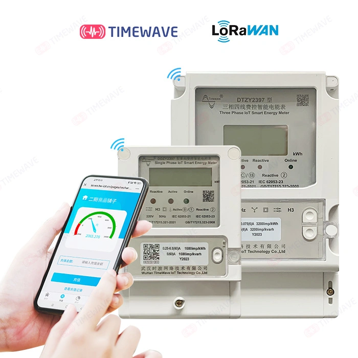 Smart Electronic Energy Meter: Single &amp; Three Phase, Lorawan / WiFi / 4G / RS485 with Prepaid Electricity Remote Control and Ami / AMR Solution