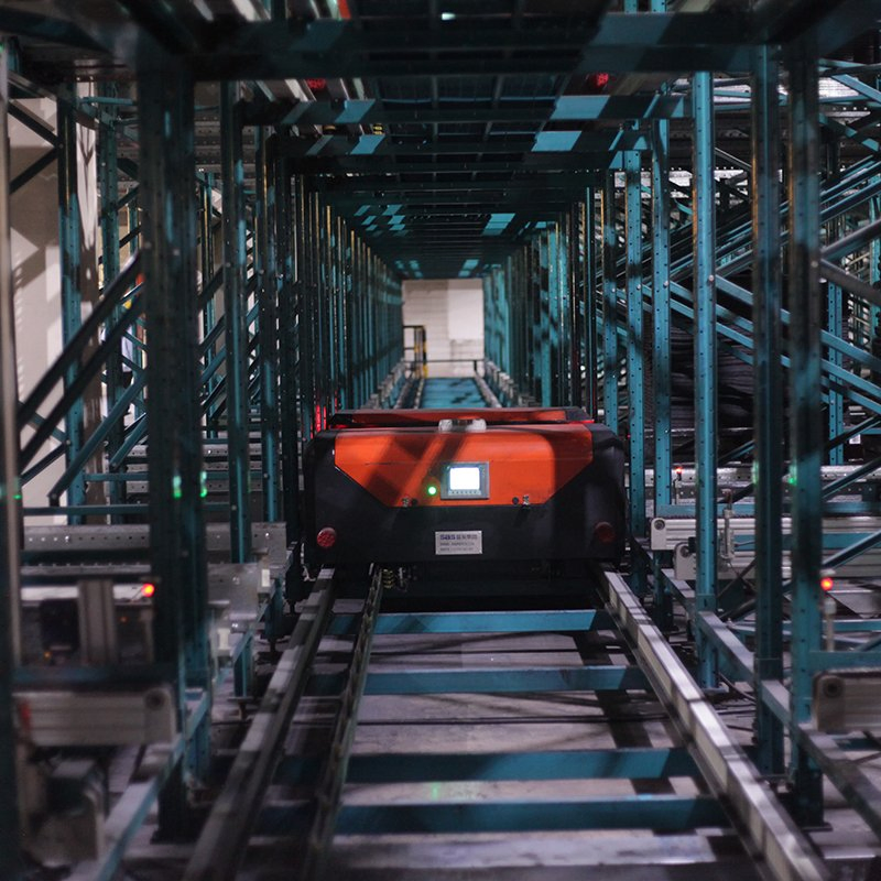 High Quality Durable Smart Double Deep Pallet Stacker Crane Asrs Rack System Industrial Automated Storage Retrieval Racking System for Warehouse Storage